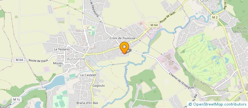 localisation de l'entreprise MONSIEUR JEAN BERNES  AUSSONNE