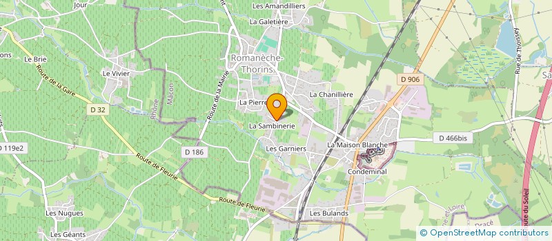 localisation de l'entreprise MONSIEUR JEAN BERNET à ROMANECHE-THORINS