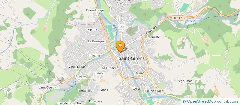 localisation de l'entreprise MONSIEUR JEAN BERNIER à SAINT-GIRONS