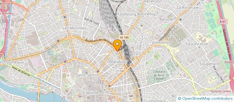 localisation de l'entreprise MONSIEUR JEAN BERNIER à TOULOUSE