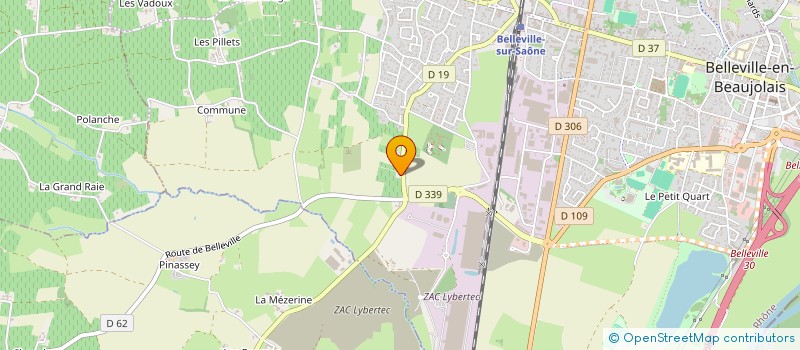 localisation de l'entreprise MONSIEUR JEAN BERNILLON à BELLEVILLE-EN-BEAUJOLAIS