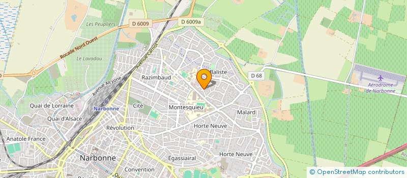 localisation de l'entreprise MONSIEUR JEAN BERNIOLE  NARBONNE