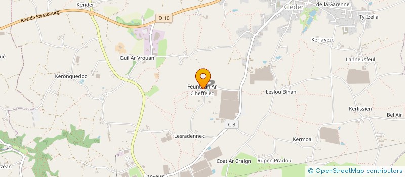 localisation de l'entreprise MONSIEUR JEAN BERROU à CLEDER