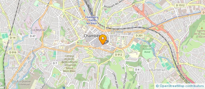 localisation de l'entreprise MONSIEUR JEAN BERRUET à CHAMBERY