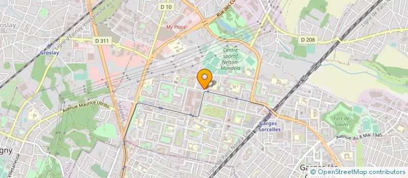 localisation de l'entreprise MONSIEUR JEAN BERSON à SARCELLES