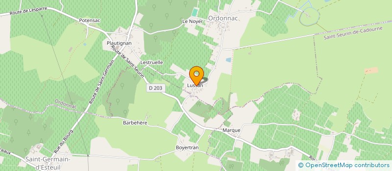 localisation de l'entreprise MONSIEUR JEAN BERTET à ORDONNAC