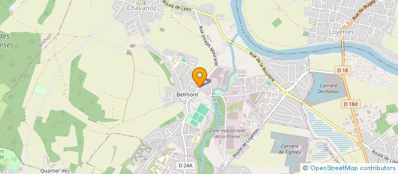 localisation de l'entreprise MONSIEUR JEAN BERTHEAU  CHAVANOZ