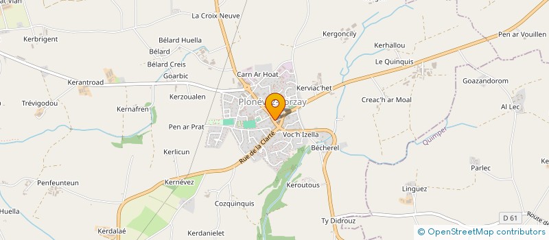 localisation de l'entreprise MONSIEUR JEAN BERTHOU  PLONEVEZ-PORZAY