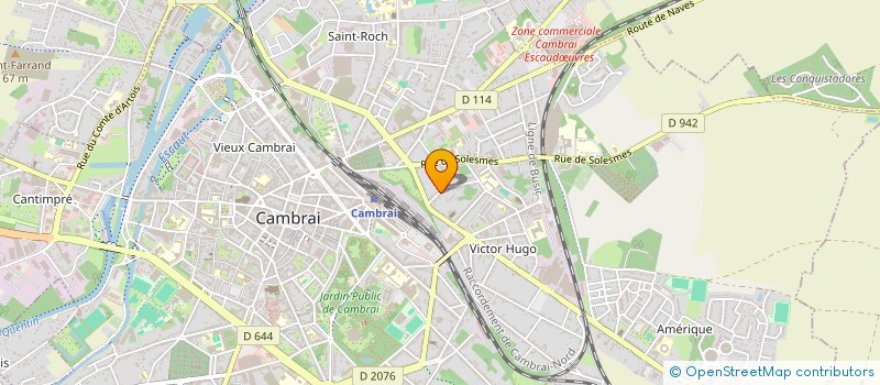 localisation de l'entreprise MONSIEUR JEAN BERTIN  CAMBRAI