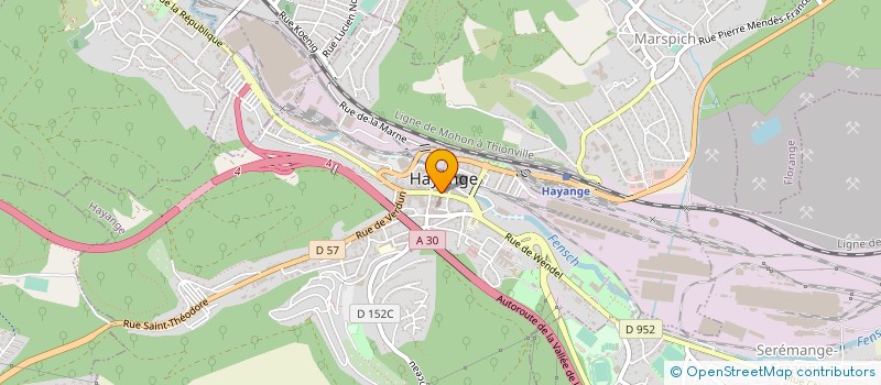localisation de l'entreprise MONSIEUR JEAN BERTIPAGLIA  HAYANGE