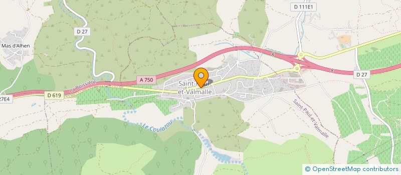 localisation de l'entreprise MONSIEUR JEAN BERTOLINI  SAINT-PAUL-ET-VALMALLE