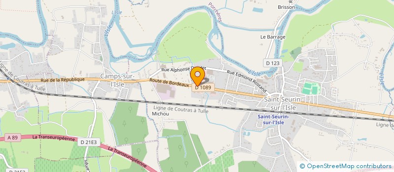 localisation de l'entreprise MONSIEUR JEAN BERTON  SAINT-SEURIN-SUR-L'ISLE