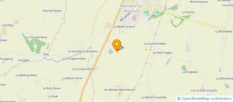 localisation de l'entreprise MONSIEUR JEAN BERTRAND CARRE à MARTIGNE-SUR-MAYENNE