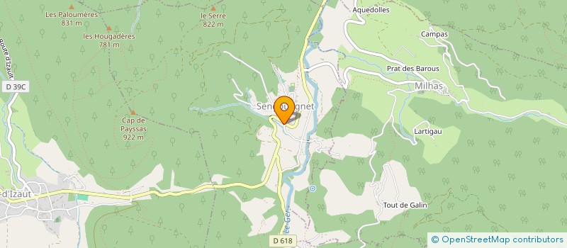 localisation de l'entreprise MONSIEUR JEAN BERTRAND LAYLLE  MILHAS