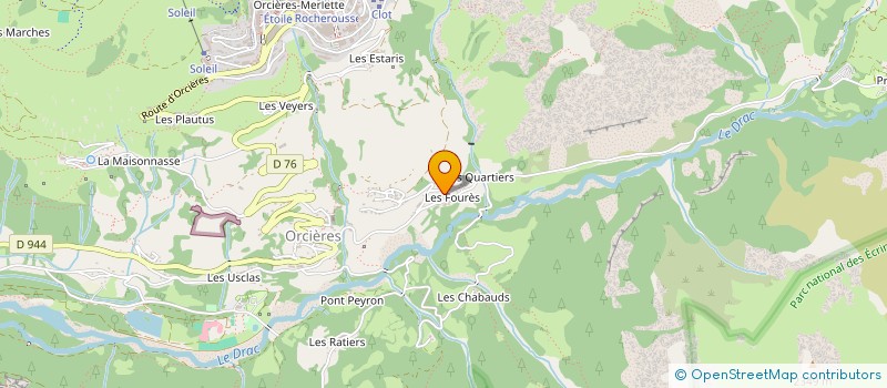 localisation de l'entreprise MONSIEUR JEAN BERTRAND-POMMIER  ORCIERES