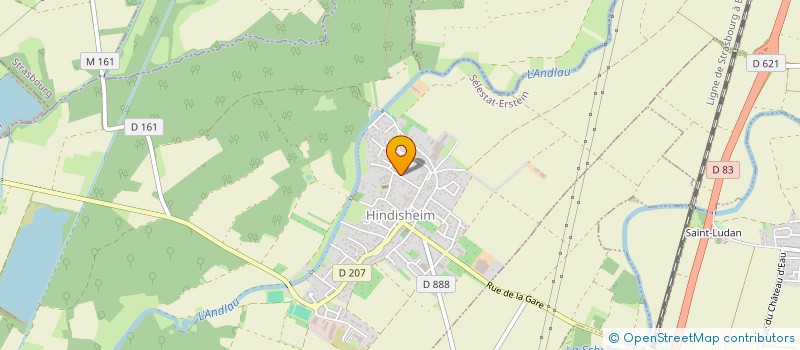 localisation de l'entreprise MONSIEUR JEAN BERTSCH  HINDISHEIM