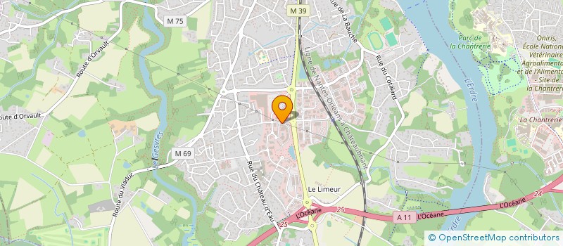 localisation de l'entreprise MONSIEUR JEAN BESNARD  LA CHAPELLE-SUR-ERDRE