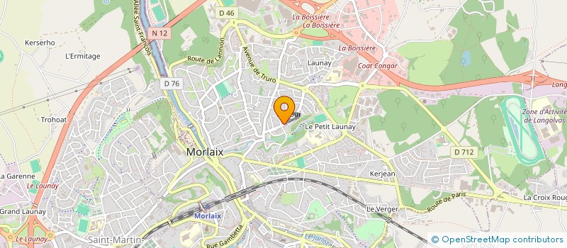 localisation de l'entreprise MONSIEUR JEAN BESSETTE  MORLAIX