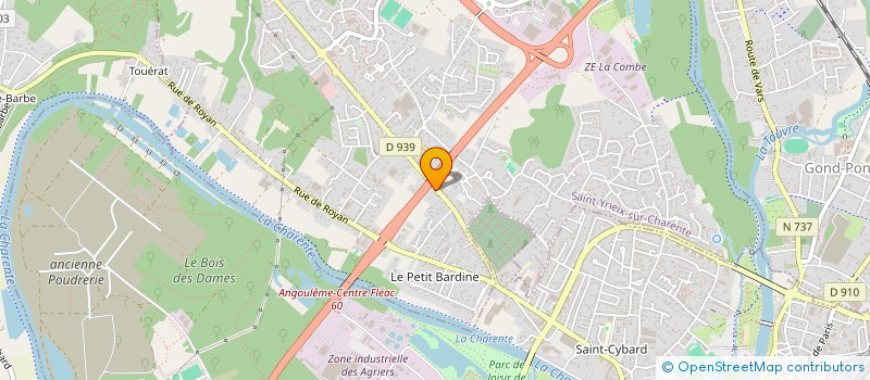 localisation de l'entreprise MONSIEUR JEAN BESSON à SAINT-YRIEIX-SUR-CHARENTE
