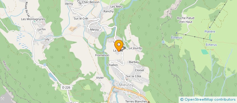 localisation de l'entreprise MONSIEUR JEAN BESSON  MIEUSSY