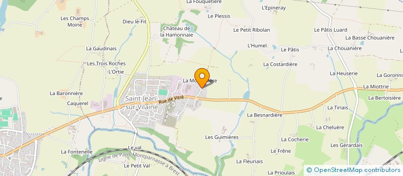 localisation de l'entreprise MONSIEUR JEAN BETIN  SAINT-JEAN-SUR-VILAINE