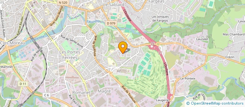 localisation de l'entreprise MONSIEUR JEAN BETOURNE à LIMOGES