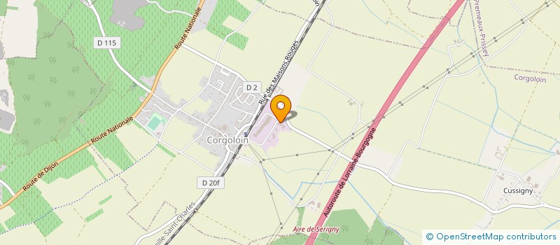 localisation de l'entreprise MONSIEUR JEAN BETTREMIEUX à CORGOLOIN