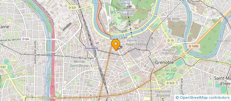 localisation de l'entreprise MONSIEUR JEAN BEVILLARD  GRENOBLE