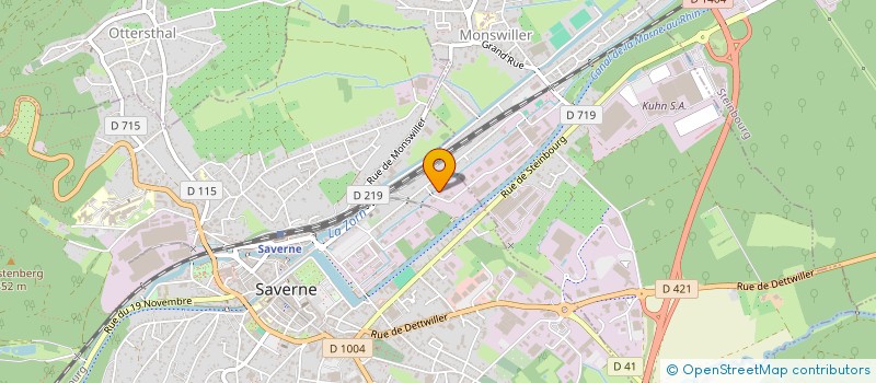 localisation de l'entreprise MONSIEUR JEAN BEYRLE  SAVERNE