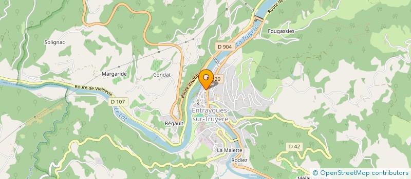 localisation de l'entreprise MONSIEUR JEAN BEZIAT  ENTRAYGUES-SUR-TRUYERE