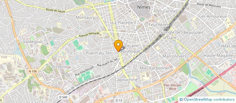 localisation de l'entreprise MONSIEUR JEAN BIBILONI  NIMES