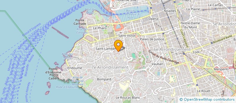 localisation de l'entreprise MONSIEUR JEAN BICCHIERINI  MARSEILLE