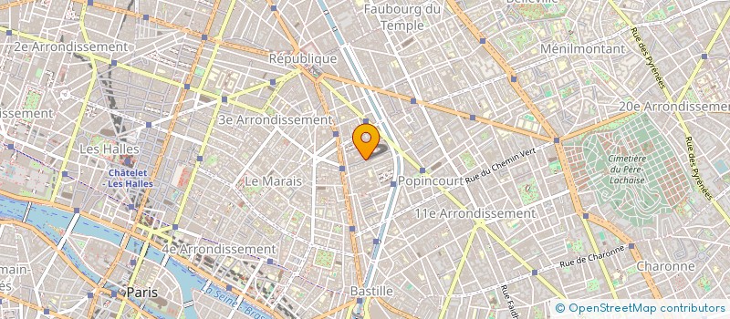 localisation de l'entreprise MONSIEUR JEAN BICHAT  PARIS