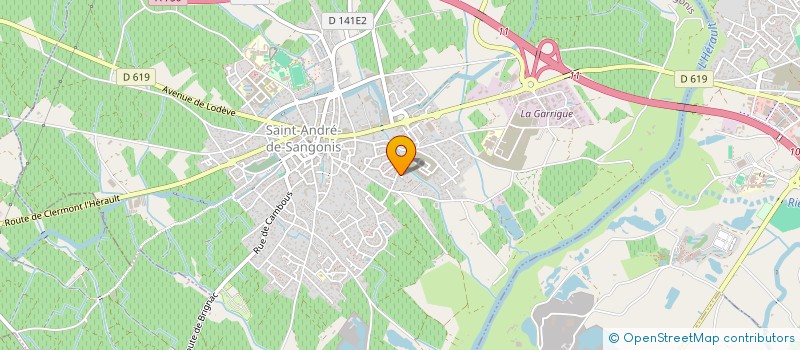 localisation de l'entreprise MONSIEUR JEAN BIDANEL  SAINT-ANDRE-DE-SANGONIS