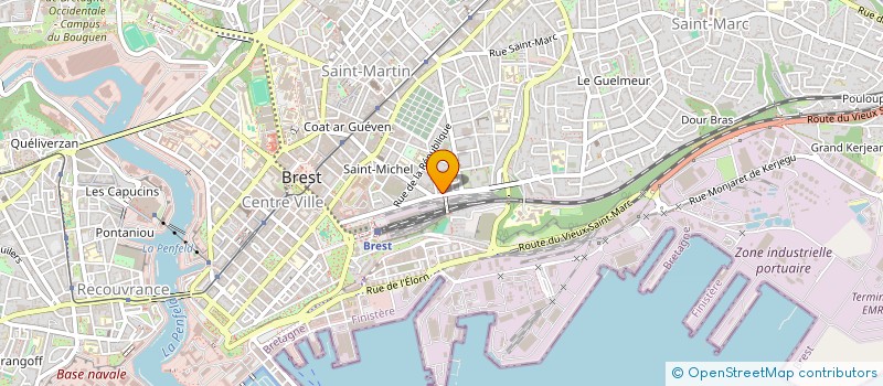 localisation de l'entreprise MONSIEUR JEAN BIDEAU  BREST