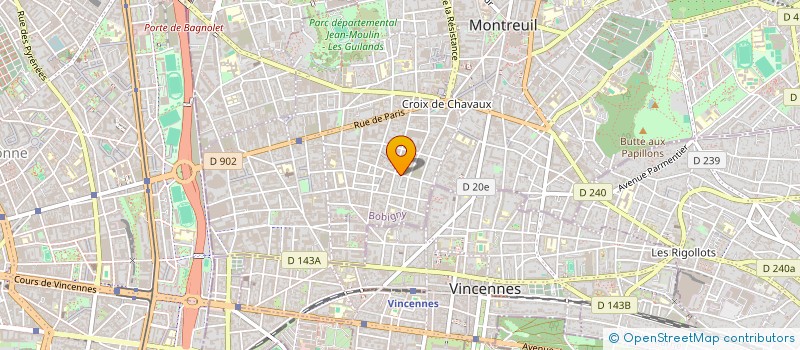 localisation de l'entreprise MONSIEUR JEAN BIGOT à MONTREUIL