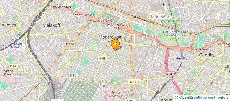 localisation de l'entreprise MONSIEUR JEAN BIGOU  MONTROUGE