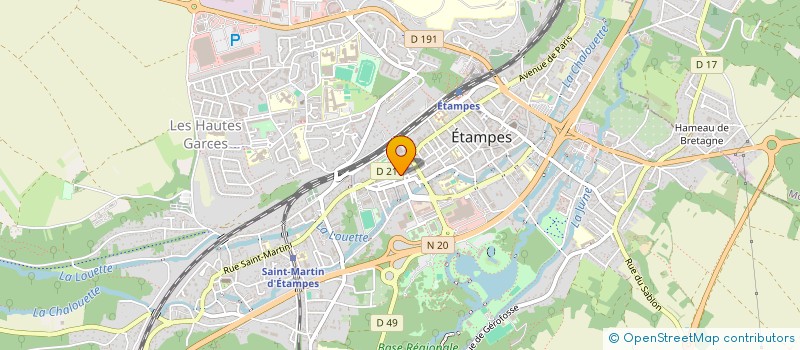 localisation de l'entreprise MONSIEUR JEAN BIGUET à ETAMPES