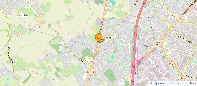 localisation de l'entreprise MONSIEUR JEAN BILAYI ATEBA  RONCQ