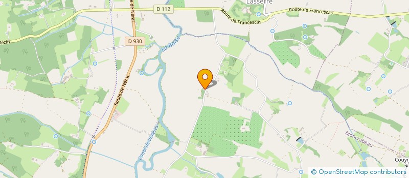 localisation de l'entreprise MONSIEUR JEAN BILLAC  NERAC