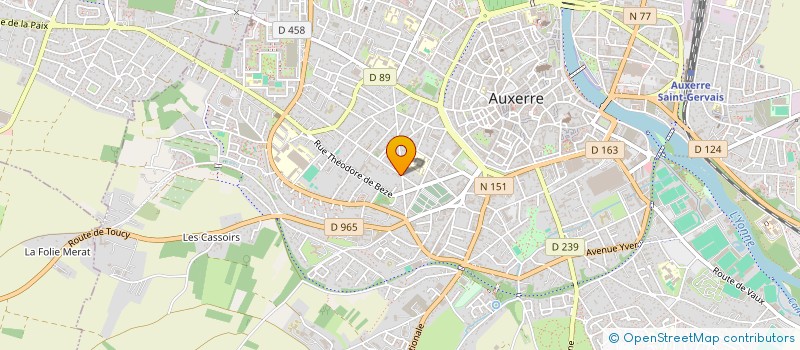 localisation de l'entreprise MONSIEUR JEAN BILLANT  AUXERRE