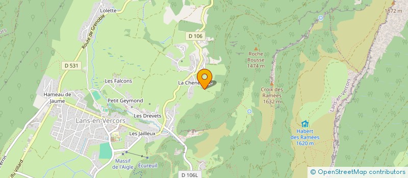 localisation de l'entreprise MONSIEUR JEAN BILLAUD à LANS-EN-VERCORS