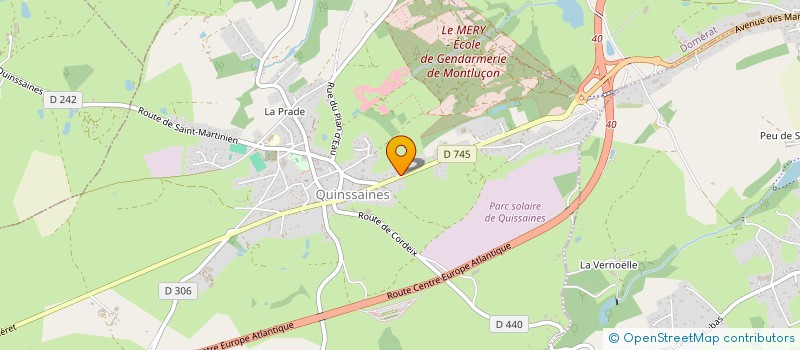 localisation de l'entreprise MONSIEUR JEAN BILLAUD à QUINSSAINES