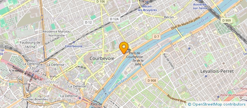 localisation de l'entreprise MONSIEUR JEAN BILLEBAULT à COURBEVOIE