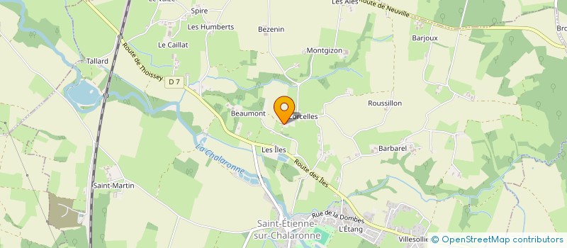 localisation de l'entreprise MONSIEUR JEAN BILLOTET  SAINT-ETIENNE-SUR-CHALARONNE