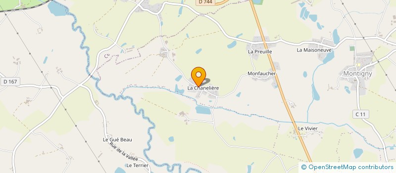 localisation de l'entreprise MONSIEUR JEAN BILLY  LA FORET-SUR-SEVRE