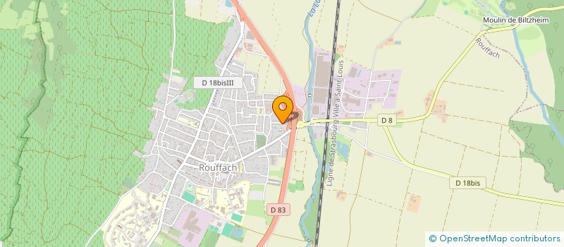 localisation de l'entreprise MONSIEUR JEAN BIONDINI  ROUFFACH