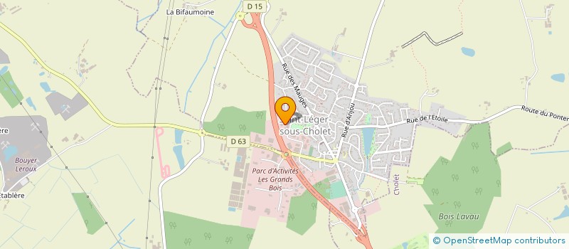 localisation de l'entreprise MONSIEUR JEAN BIOTTEAU à SAINT-LEGER-SOUS-CHOLET