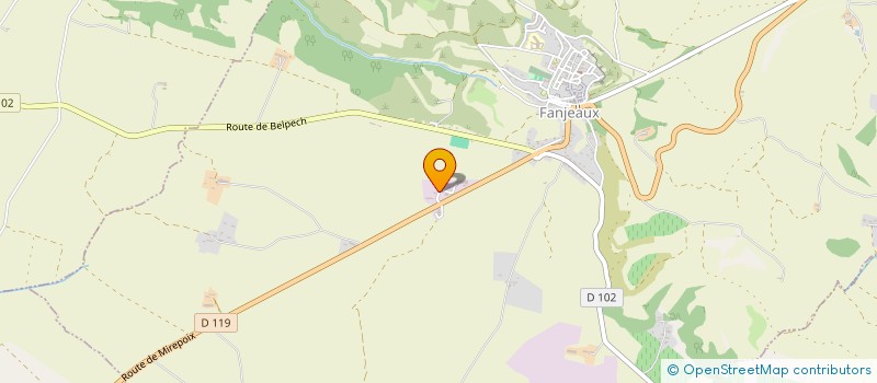 localisation de l'entreprise MONSIEUR JEAN BIRBES  FANJEAUX