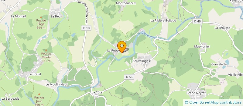 localisation de l'entreprise MONSIEUR JEAN BIRKENER à SAINT-AGNANT-DE-VERSILLAT